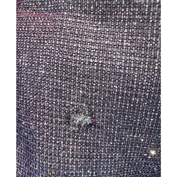 Ienna For Mac Duggal Size 2 Iridescent Long Slit Gown Dress Shimmer Mermaid Glam - Picture 12 of 12